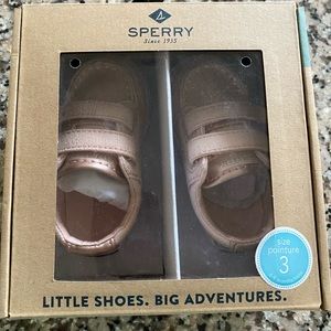Baby Rose Gold Sperrys
